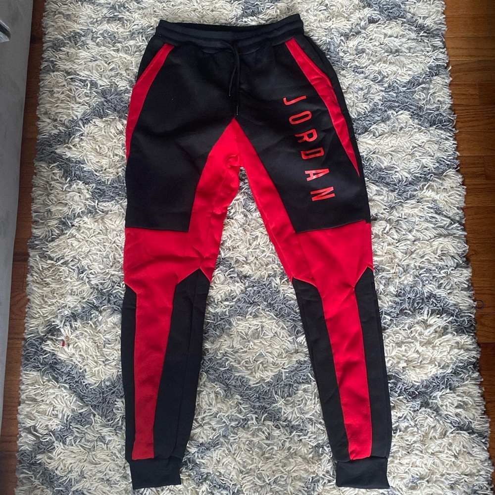 Black and Red Jordan Sweatpants